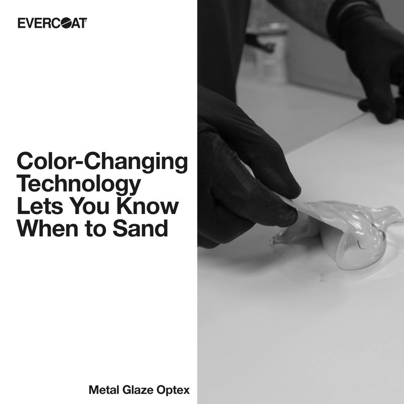 Evercoat إيفركوت ميتال غليز أوبتكس - معجون بوليستر عالي الالتصاق وملء الجسم - 30 أونصة سائلة - Image 2